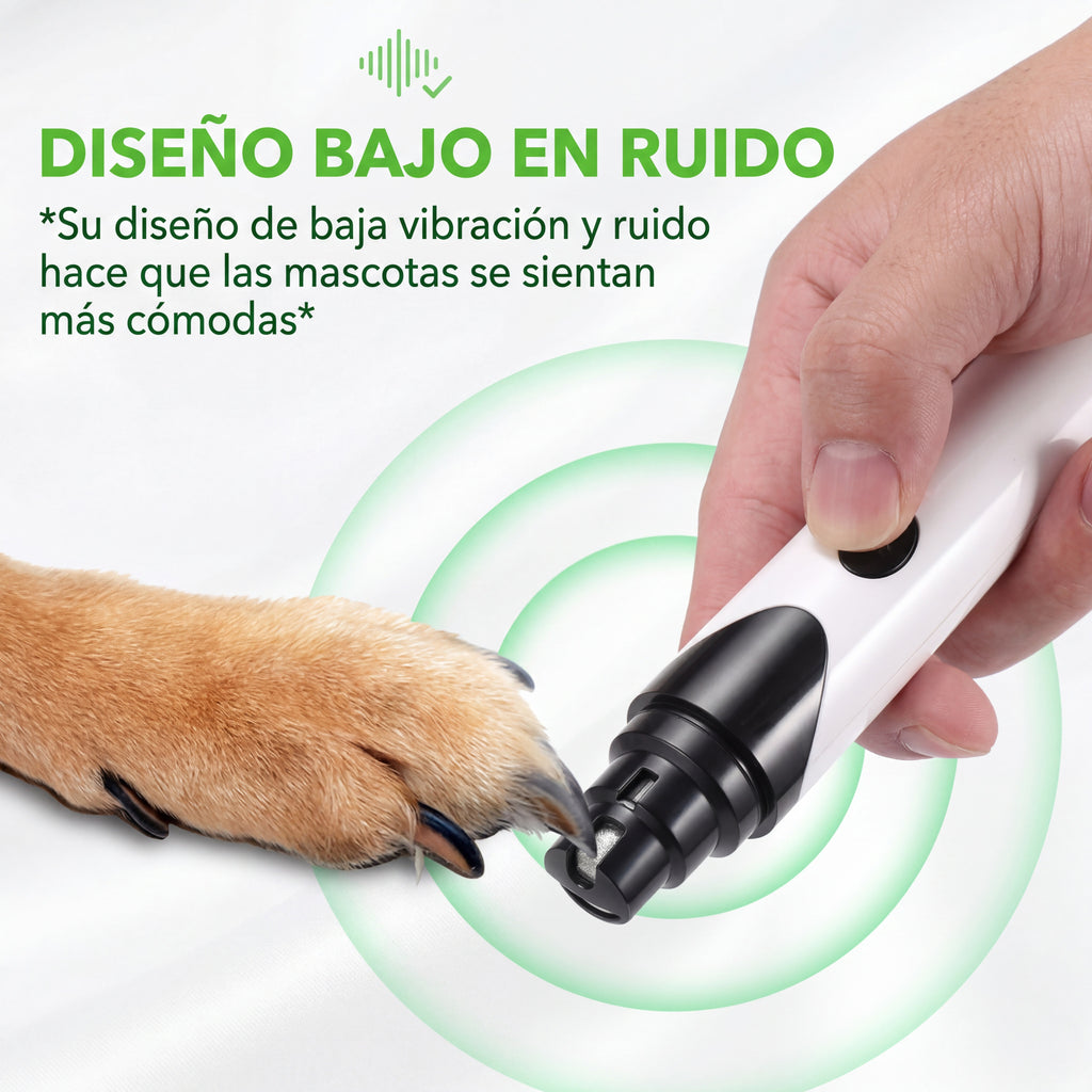 Lima de Uñas Ultra Silenciosa para perros y gatos Clawly Pro