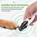 Lima de Uñas Ultra Silenciosa para perros y gatos Clawly Pro