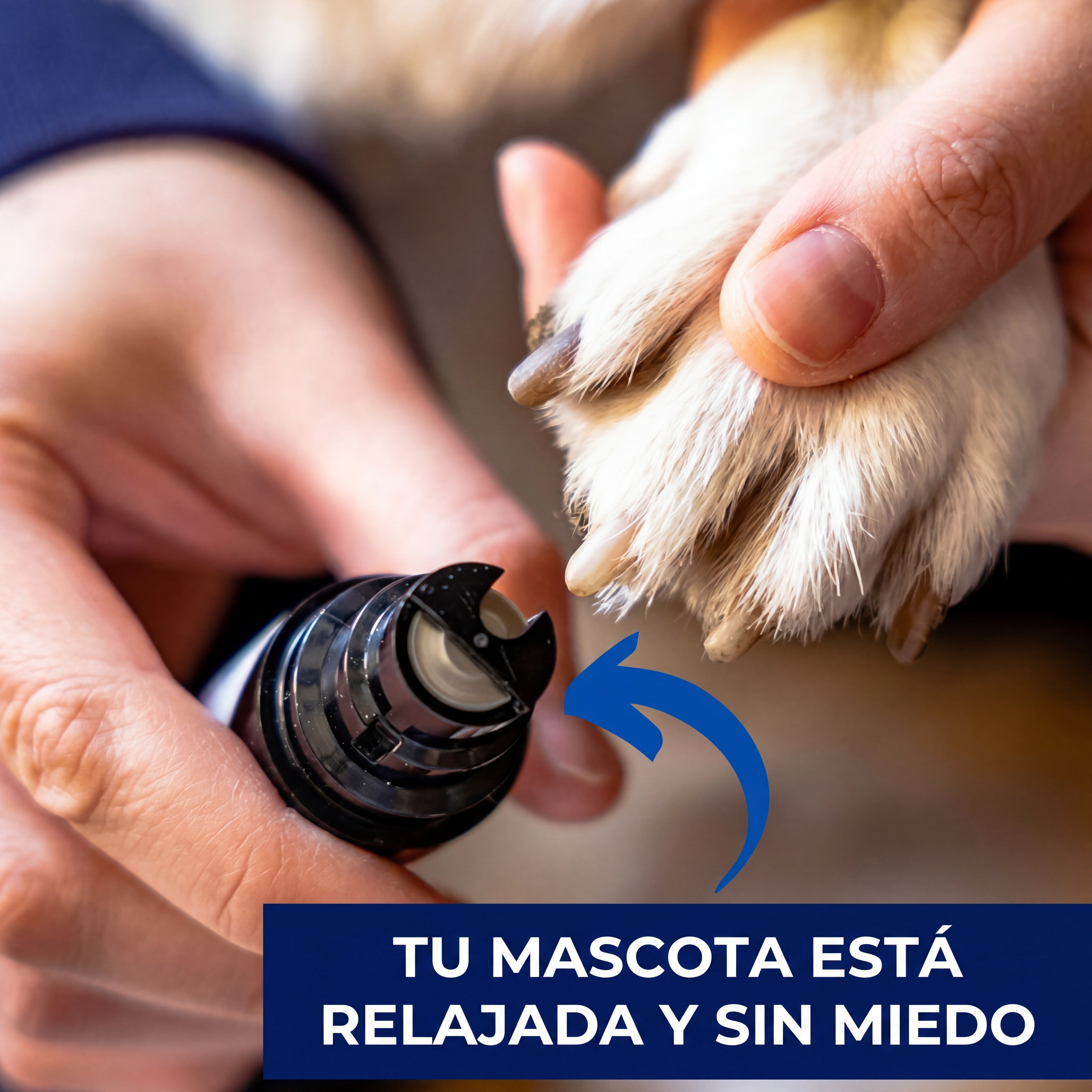 Lima de Uñas Ultra Silenciosa para perros y gatos Clawly Pro